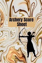 Archery score sheet