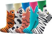 Dieren Sokken - Animal Socks - Dierenprint - Cartoon - Damessokken - Kindersokken