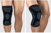 Knie brace - Knie ondersteuning - Knee wraps - Kniebrace - Kniebandage ondersteuning - Knie bandage - Knie steun - Maat L - Able & Borret