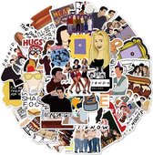 Friends stickers - 50 stuks - Friends tv serie - Friends merchandise - Central perk - Friends serie - Stickers volwassenen - Stickers kinderen - Laptop stickers