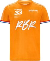 Red Bull Racing - Red Bull Racing oranje shirt Max Verstappen 2021 - Maat : XS