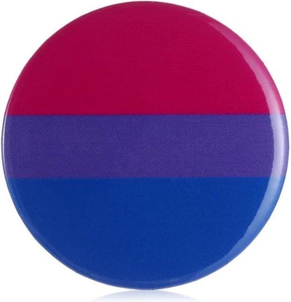 Pride Bi Kledingspeld Rond - Gay Pride LGBTQ + Pin - 1 stuks