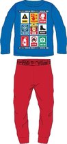 Brandweerman Sam pyjama - maat 104 - blauw met rood