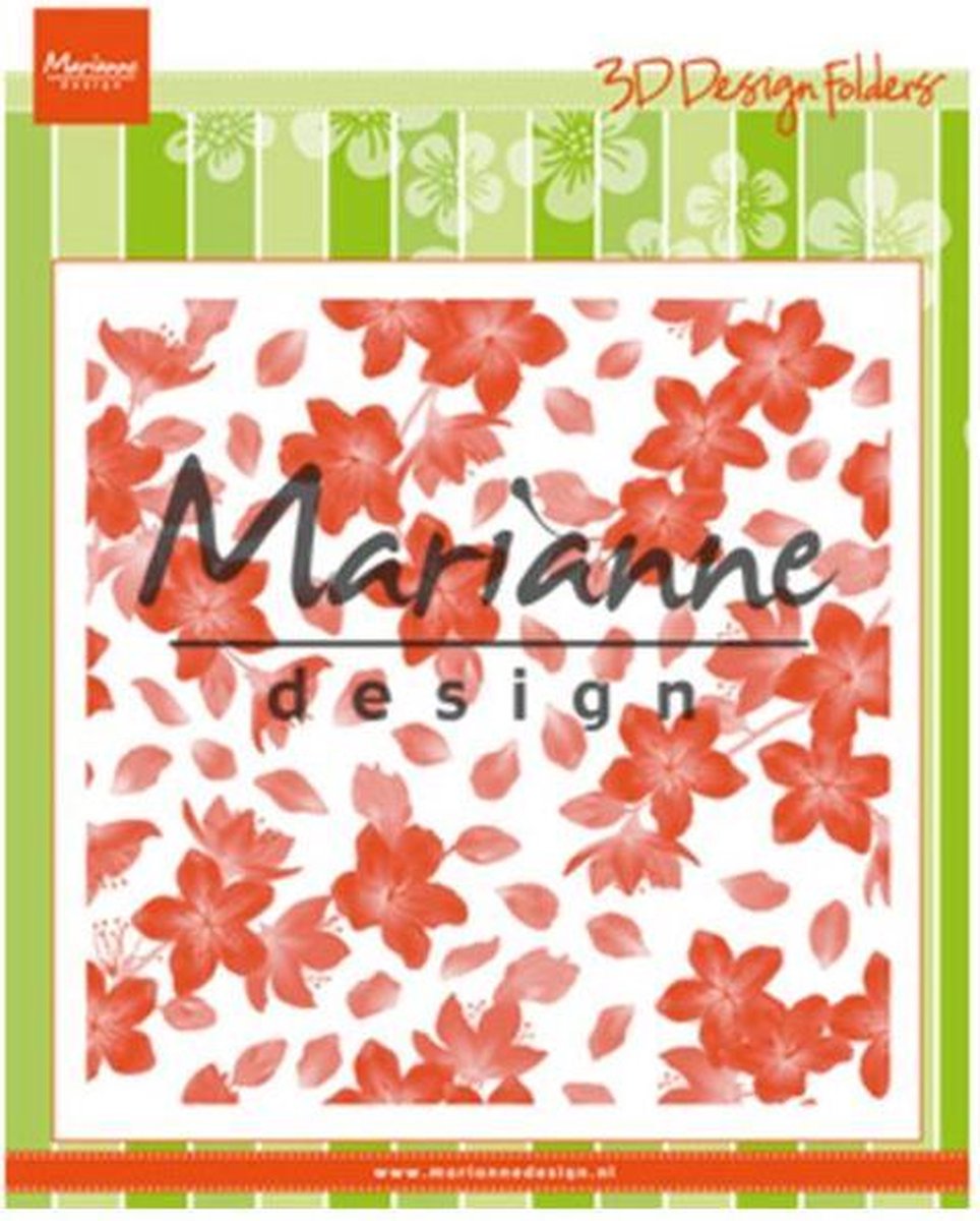 Marianne Design Embossing folder 3D - Blossom DF3446 14.1x14.1cm