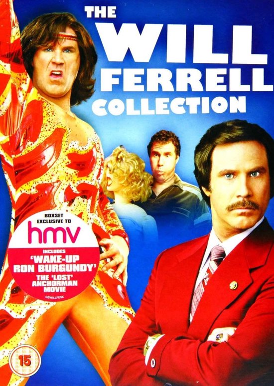 Will Ferrell Collection (import) Anchorman , Anchorman 2 , Blades of Glory , A Night at the Roxbury , Old School Unseen , Superstar