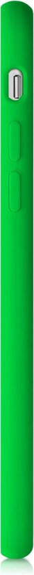 Étui de téléphone kwmobile pour Apple iPhone 7 / 8 / SE (2020) - Étui avec revêtement en silicone - Étui pour smartphone en vert fluo