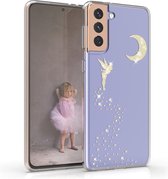 kwmobile telefoonhoesje voor Samsung Galaxy S21 Plus - Hoesje voor smartphone - Glitterfee design