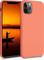 kwmobile telefoonhoesje voor Apple iPhone 11 Pro Max - Hoesje met siliconen coating - Smartphone case in zomers oranje