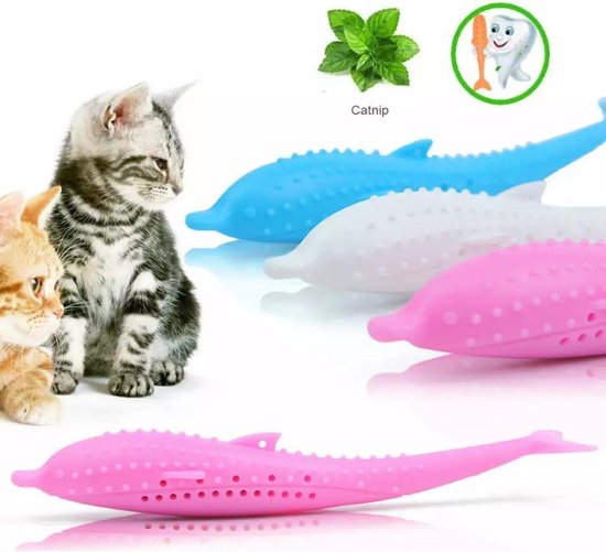 Fruitig Sluimeren lila Katten tanden borstel |Katten tanden verzorging| Kattenspeelgoed|Catnip|  |Wit | bol.com