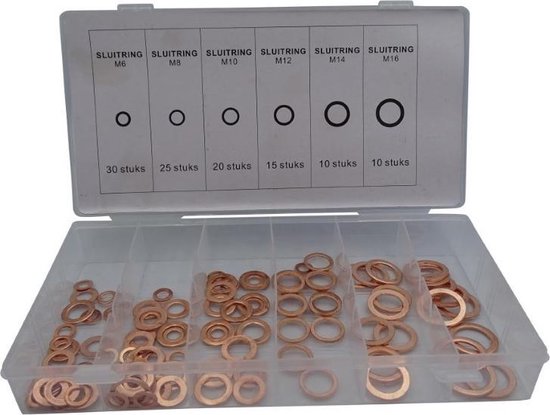 BGS 8120 Sortiment Kupferringe für Einspritzdüsen 150 teilig | Fluid Onlinehandel BGS 8120 Sortiment Kupferringe für Einspritzdüsen 150 teilig | Fluid Onlinehandel