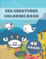 Sea Creatures Coloring Book