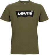 Levi's Housemarked - Heren t-shirt korte mouw - Ronde hals - Regular fit - 100% katoen - Olijfgroen - S