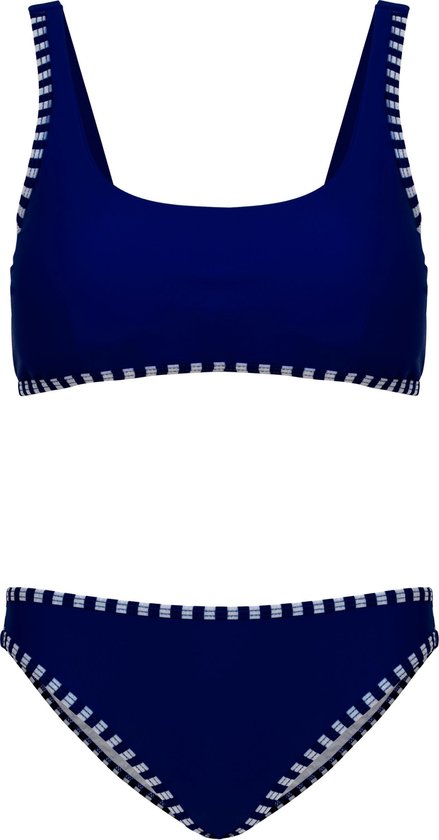 Bikini classic style - Navy strepen 140-146