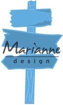 Marianne Design Creatables snij- embosstencil Houten wegwijzer