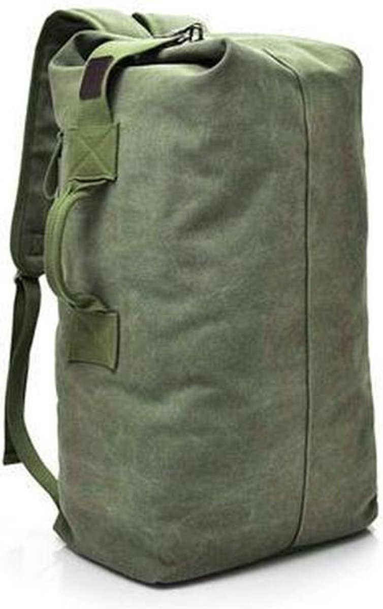 MIRO Luxe Rugzak Rugtas Backpack Grote Capaciteit Met Zip 50 Liter + Kaki/Groen