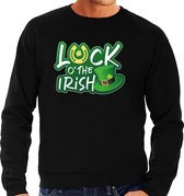 St. Patricks day sweater / trui zwart voor heren - Luck of the Irish - Ierse feest kleding / kostuum/ outfit L