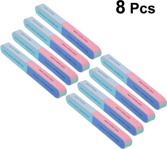Foto: Guap nagel polijst vijlen set 6 stappen high quality 8 stuks