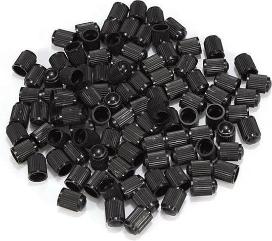 5 Ventieldopjes - Auto - Motor  - Zwart - Universeel - Ventieldop - Ventieldoppen