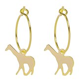 Oorbellen - Giraffe - Gold plated - Animal collectie - Damesdingetjes