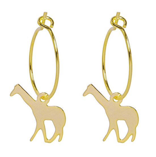 Oorbellen - Giraffe - Gold plated - Animal collectie - Damesdingetjes