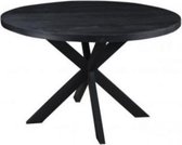 Bol.com Bahia ronde tafel zwart mangohout 130 cm aanbieding