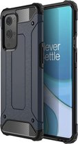 OnePlus 9 Pro hoesje - MobyDefend Dubbelgelaagde Shockproof Pantsercase - Navy Blauw - GSM Hoesje - Telefoonhoesje Geschikt Voor: OnePlus 9 Pro