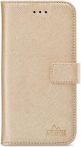 Samsung Galaxy A42 5G Hoesje - My Style - Flex Wallet Serie - Kunstlederen Bookcase - Goud - Hoesje Geschikt Voor Samsung Galaxy A42 5G