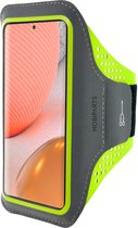 Mobiparts Comfort Fit Sport Armband Samsung Galaxy A72 (2021) 4G/5G Neon Green