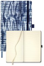 Castelli notitieboek A5 - Milano - Shibori medium - ontworpen en gemaakt in Italië - 240 pagina's - gelinieerd - leeslint - opberg vak - 21 x 13 x 1.5 cm - ringen jute - Notebook - 8051166571837