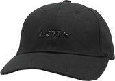 LEVI'S printed logo baseball cap ZWART 0