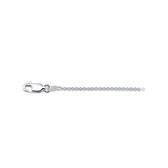 YO&NO - Ketting - Zilver - Anker rond - 1,4mm - 90cm - Sieraden Vrouw - Heren - Gerhodineerd - Zilver 925