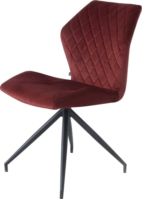 Eetkamerstoelen Velvet en Bouclé set van 2 Rocky