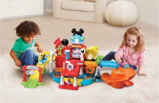 VTechToet Toet Auto's Disney Mickey's Garage - Educatief Babyspeelgoed - Auto Garage Speelgoed - VTech