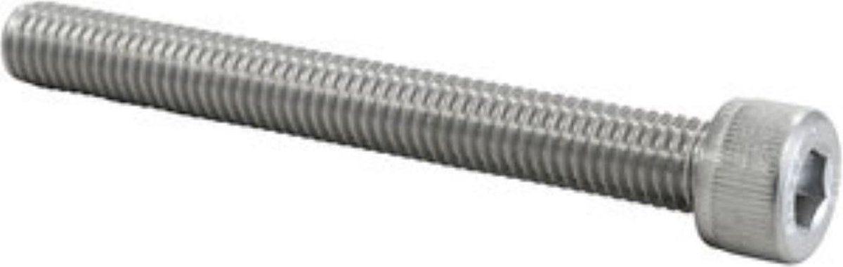 Inbusbout. Cilinderkop. M6 x 50mm. lang. 6 stuks gegalvaniseerd. Ifix.