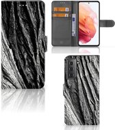 Wallet Book Case Samsung Galaxy S21 Smartphone Hoesje Valentijn Cadeautje Man Boomschors