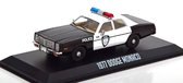 Dodge Monaco 1977 "Police" Zwart / Wit 1-43 Greenlight Collectibles