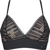 Sloggi Women S Seven Bralette Longline - bralette - zwart - Maat: S