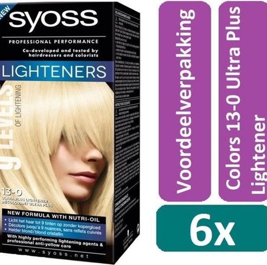 Syoss Color baseline Lighteners 13-0 - 6 stuks - Voordeelverpakking