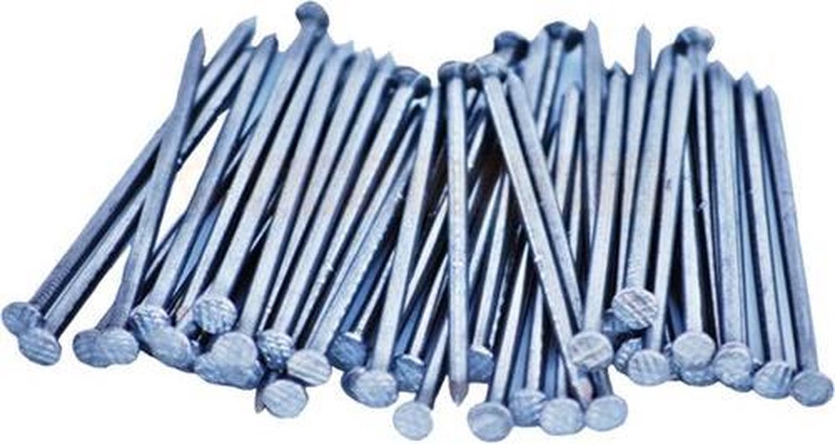 50mm x 2,70 - Gegalvaniseerde Draadnagels- 100 Stuks- Spijkers - Platkop - Geruit