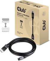 club3D CAC-1022 DisplayPort-kabel DisplayPort Verlengkabel DisplayPort-stekker, DisplayPort-bus 2.00 m Zwart
