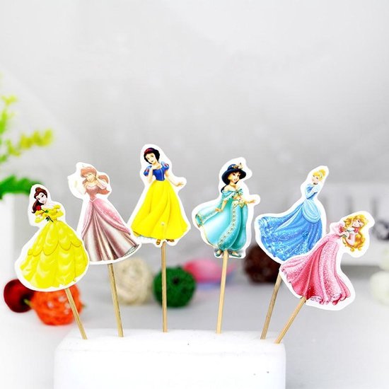 Foto: Disney princessen 24 stuks cocktail prikkers cupcake verjaardag