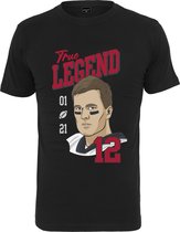 Heren T-Shirt True Legend - Tom Brady - NFL - Player Tee zwart