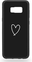 Heart in black Telefoonhoesje - Samsung Galaxy S8+