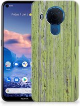 Cover Case Nokia 5.4 Smartphone hoesje Green Wood