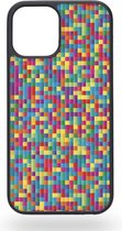 Colourful pixel tiles Telefoonhoesje - Apple iPhone 12 / 12 Pro