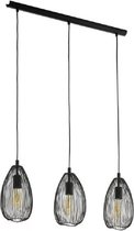 EGLO - hanglamp 3-lichts E27 Clevedon - zwart