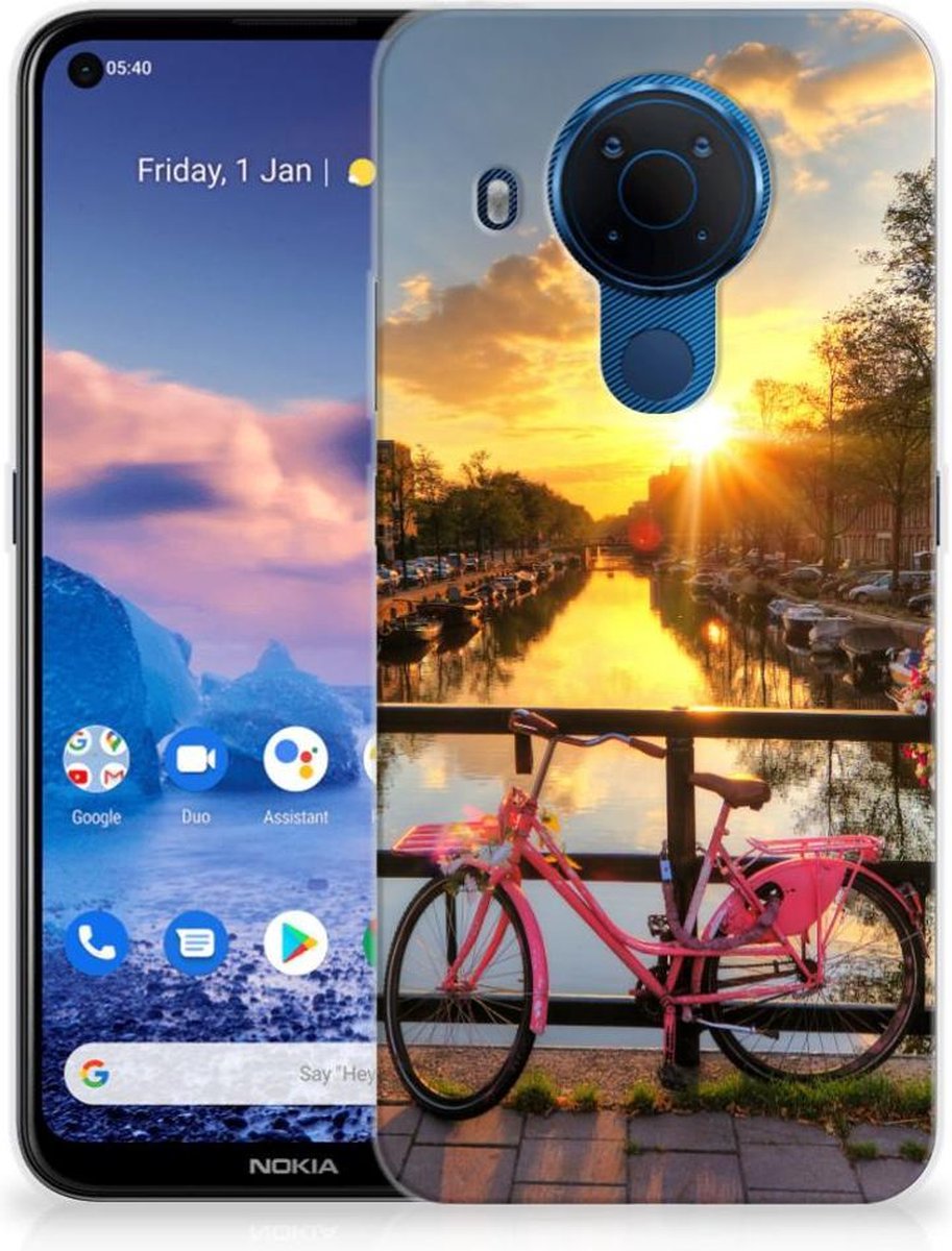 Nokia 5.4 Siliconen Back Cover Amsterdamse Grachten