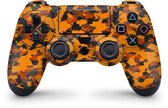 Playstation 4 Controller Skin Camo Oranje Sticker