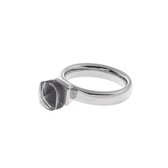 Biba Ring - Glazen Steen Grijs