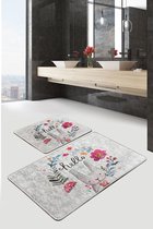 Nerge.be | Hello Spring |  Badmat Set | Vivid Color | Badmat Set | antislip | Washable in the Machine | Absorbent badmat